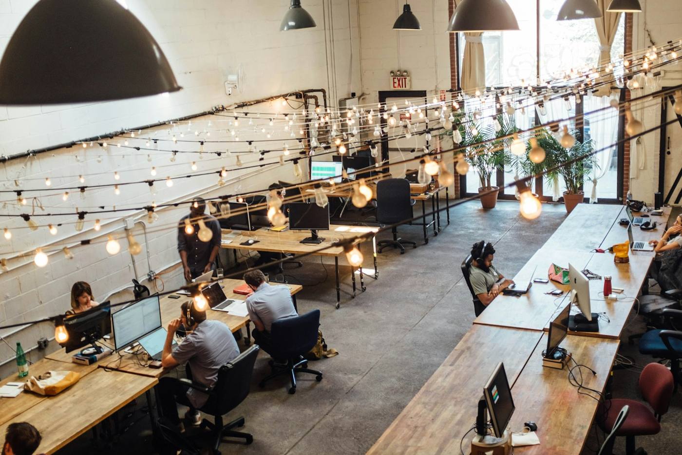Espace de coworking chaleureux